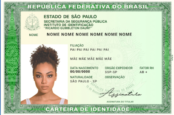 Exemplo RG novo